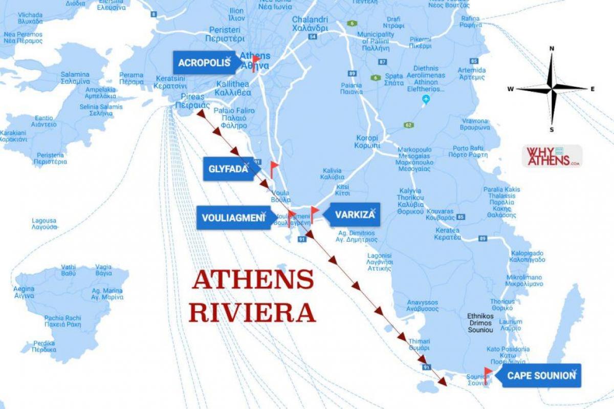 mapa Riwierze ateńskiej