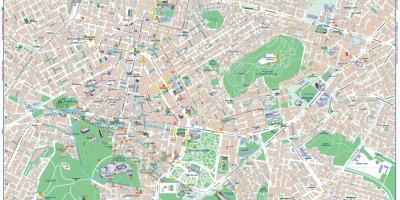 Ateny Grecja centrum mapie
