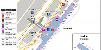 Ateny lotnisko bramki mapie