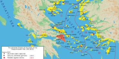 Starożytne Ateny plan miasta