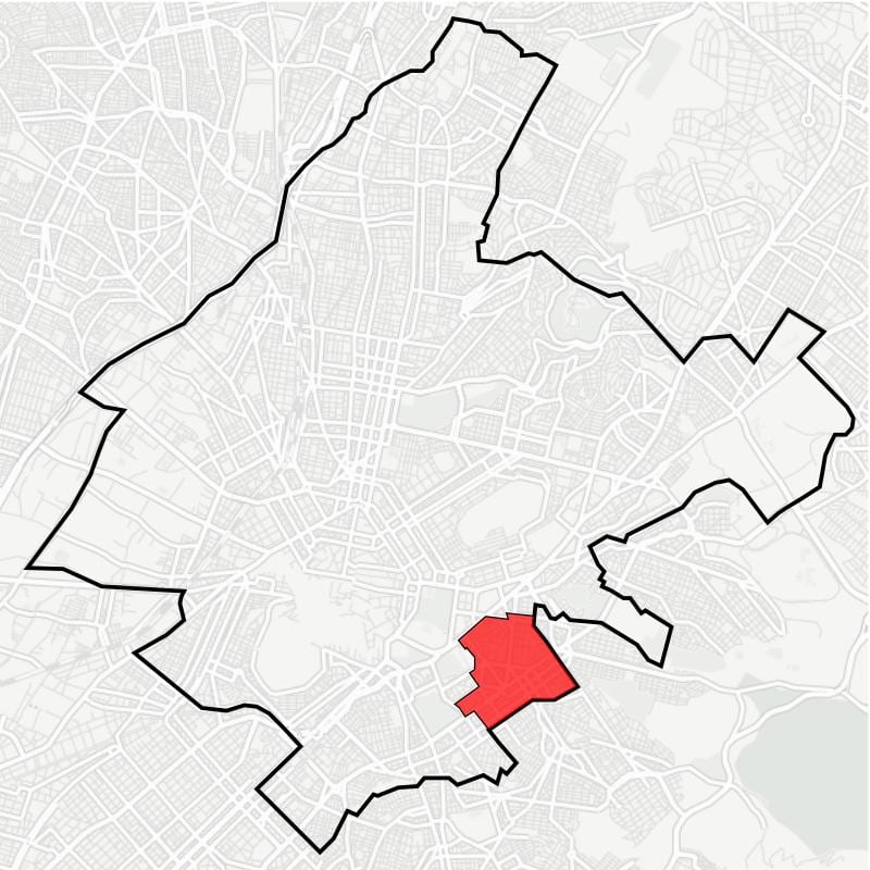 mapa панграти, Ateny