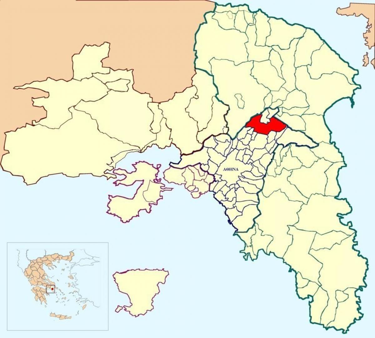 kifissia, Grecja mapa