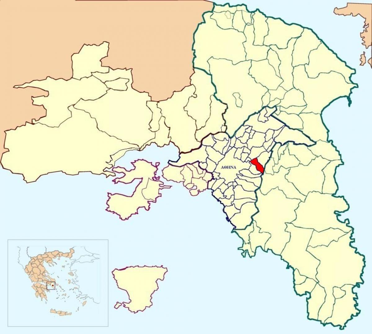 mapa виронасе Ateny