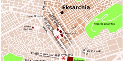 Mapa эксархия w Atenach