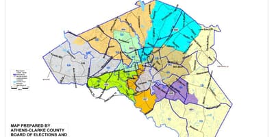 Mapa dzielnic Aten 